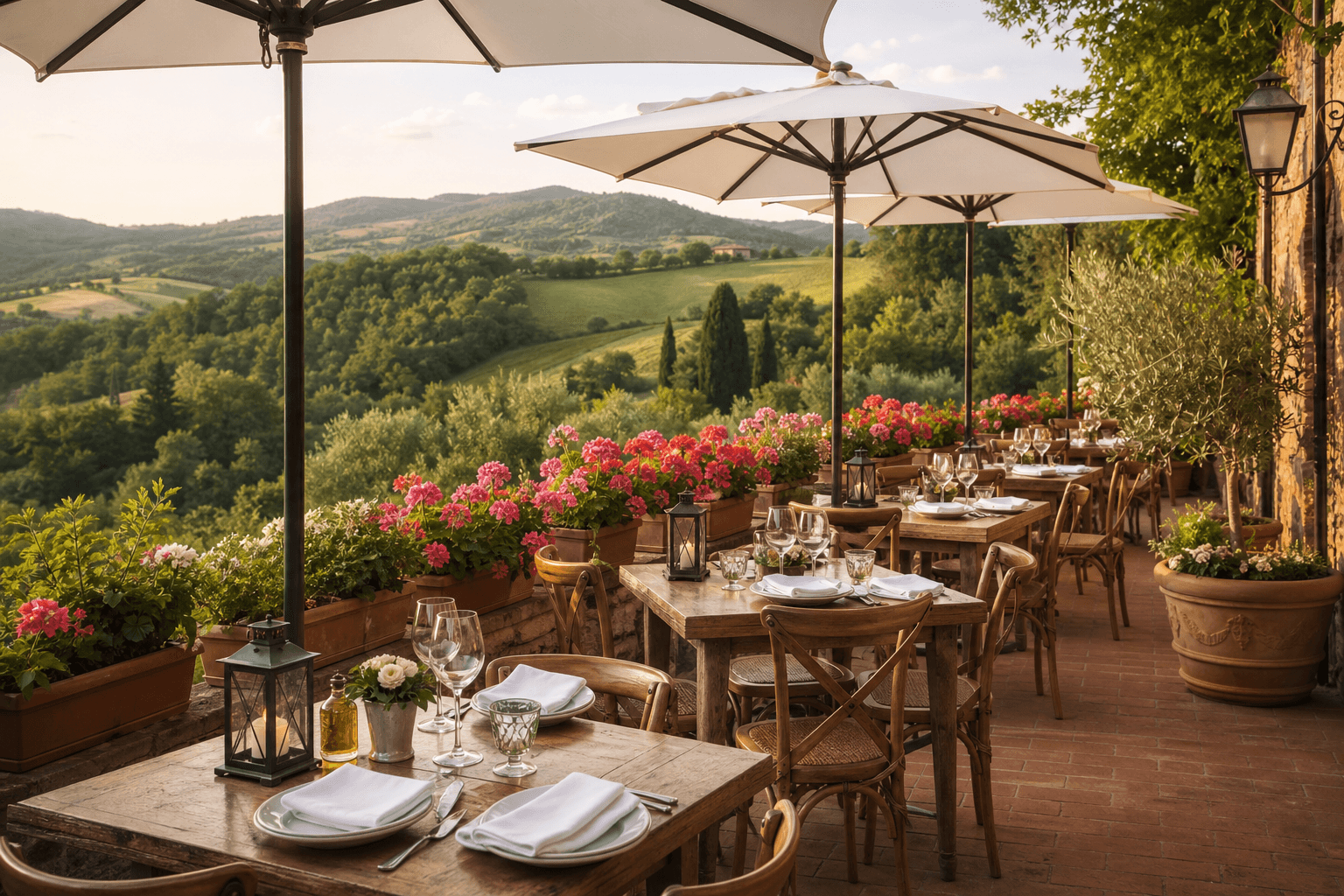 The Magic of Outdoor Dining: Experiencing Osteria DiVilla’s Scenic Countryside Seating