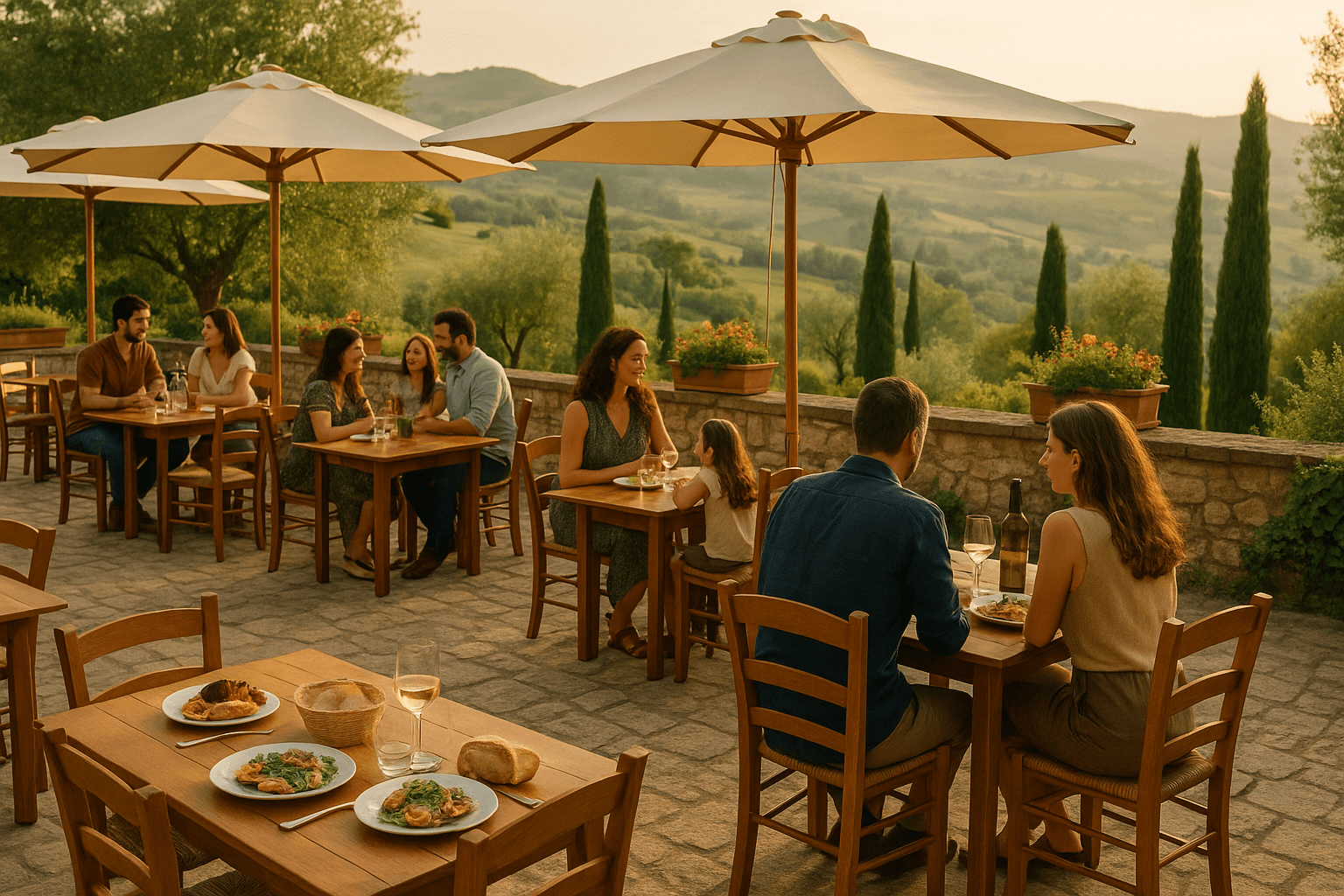 Discover the Art of Outdoor Dining: Experience the Magic of Osteria DiVilla’s Countryside Seating