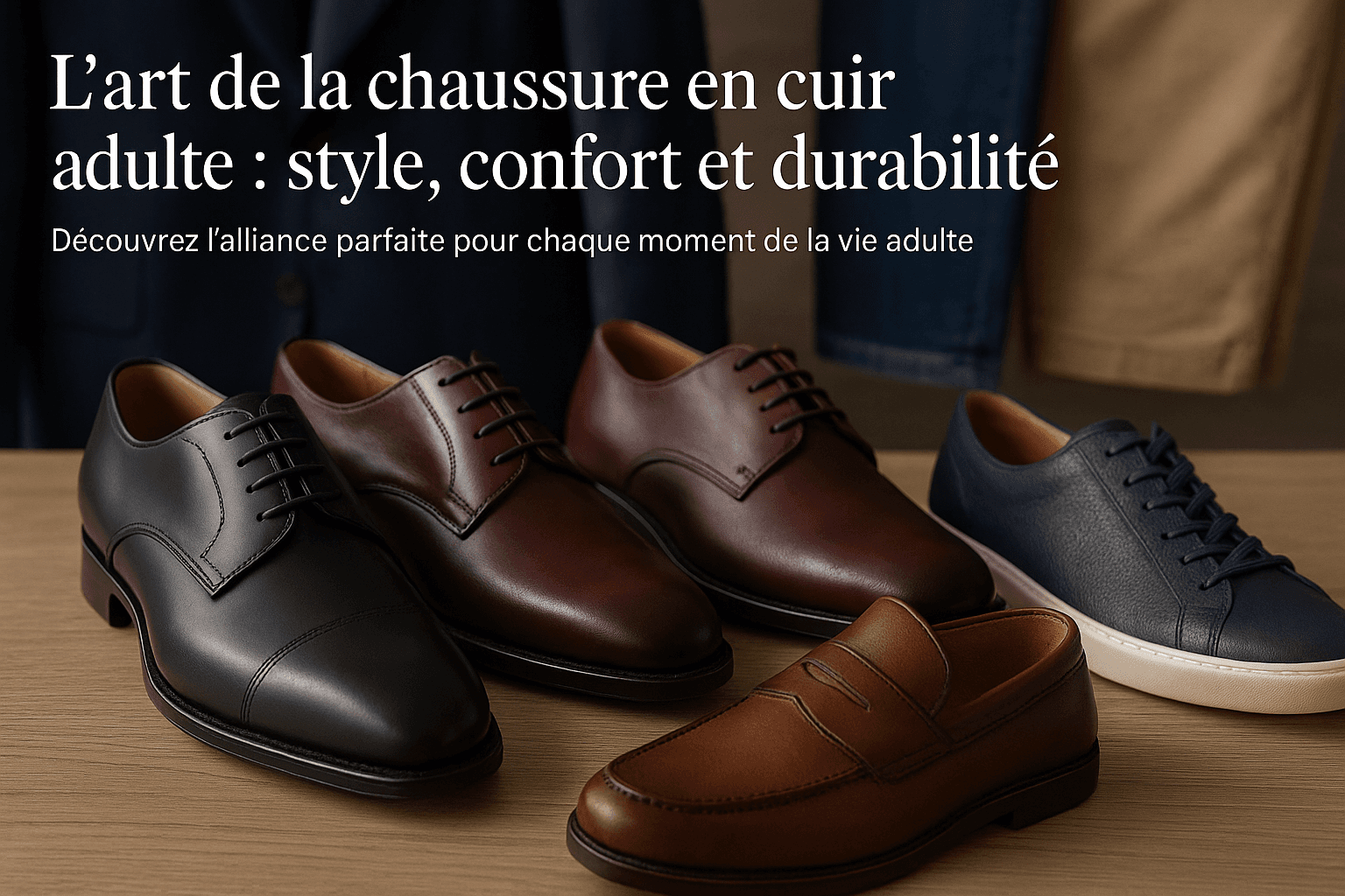 L’art de la Chaussure en Cuir pour Adultes : L’Alliance du Style, du Confort et de la Durabilité par Shoe Factory